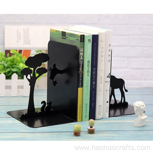 Creative home study office iron shaped handicrafts bookends